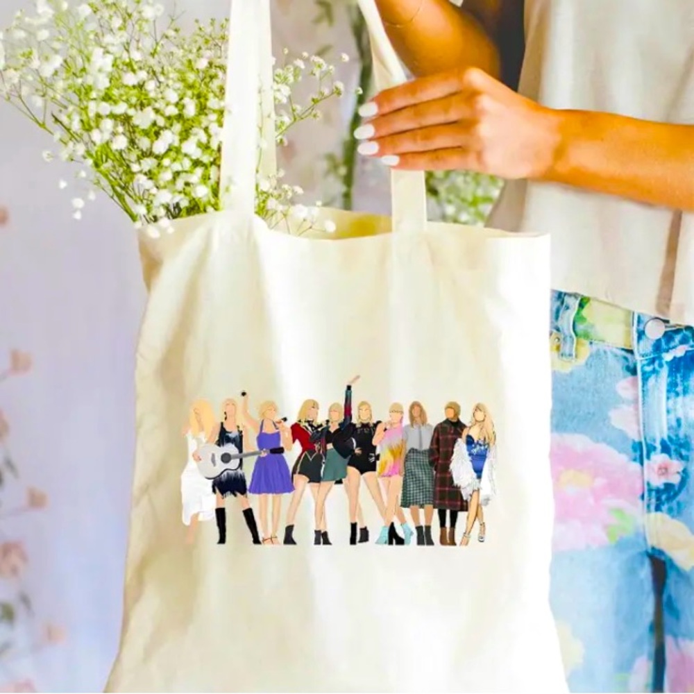 Taylor Swift Eras Inspired Canvas Tote